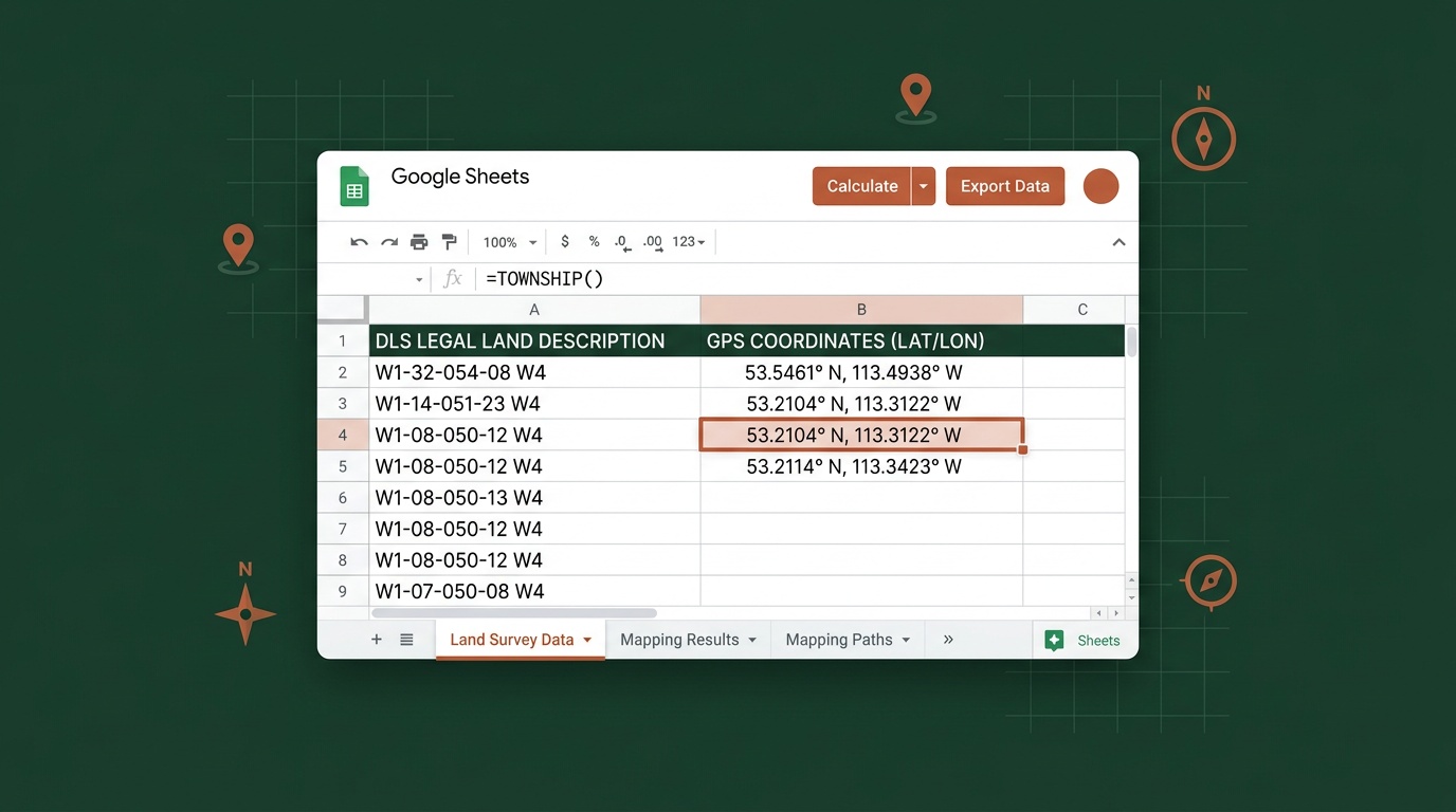 Google Sheets Add-On: Convert Legal Land Descriptions Without Leaving Your Spreadsheet