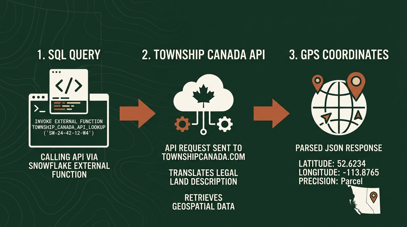How to Convert Legal Land Descriptions Directly in Snowflake SQL