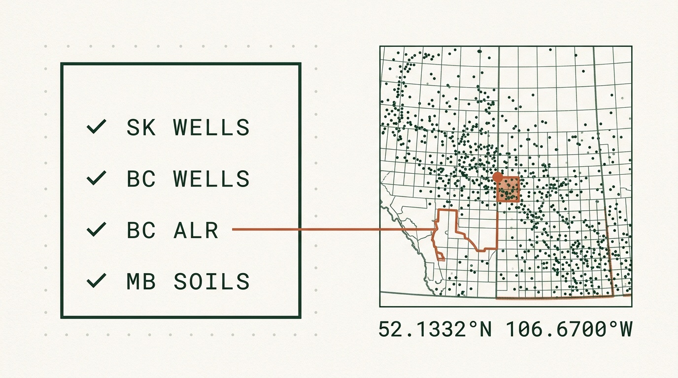 Saskatchewan, BC, and Manitoba Energy and Agriculture Map Layers Are Now Live