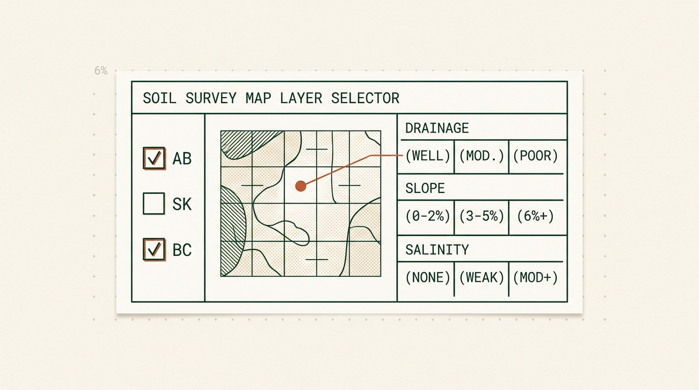 Western Canada Soil Survey in One Layer: AB AGRASID, SK Soils, and BC Soil Survey Combined