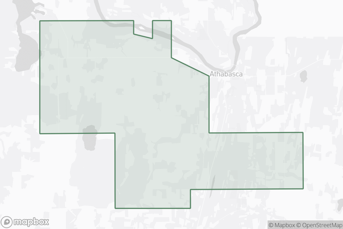 Map of Athabasca Field