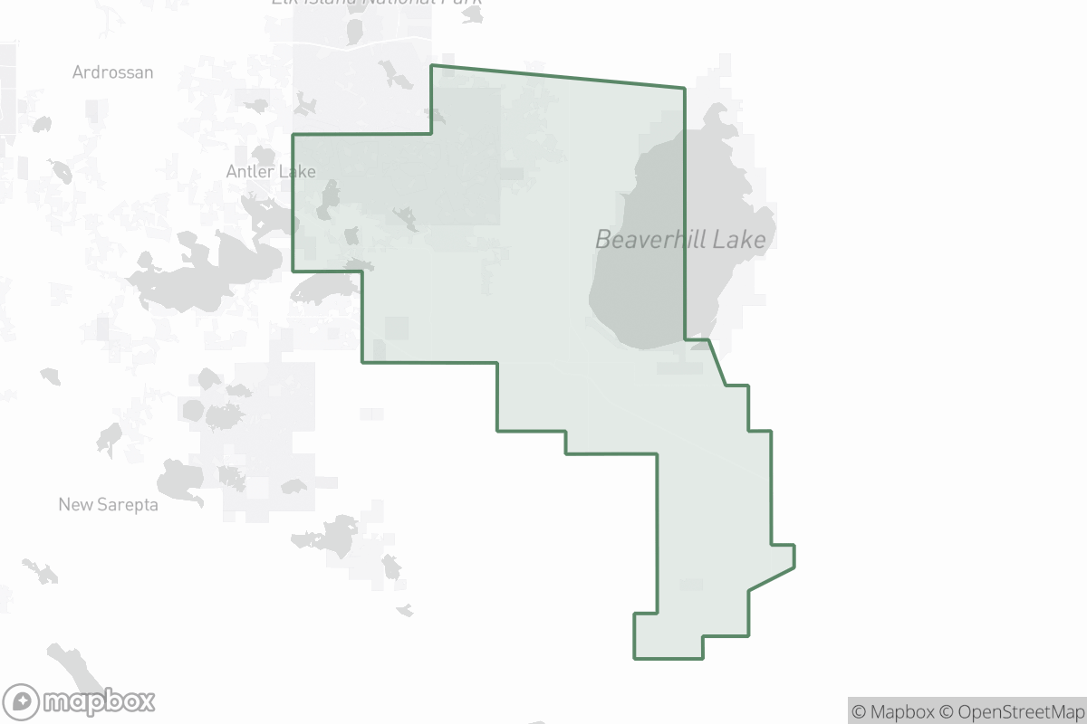 Map of Beaverhill Lake Field