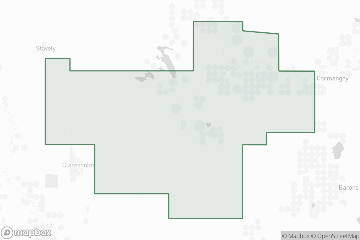 Map of Claresholm Field