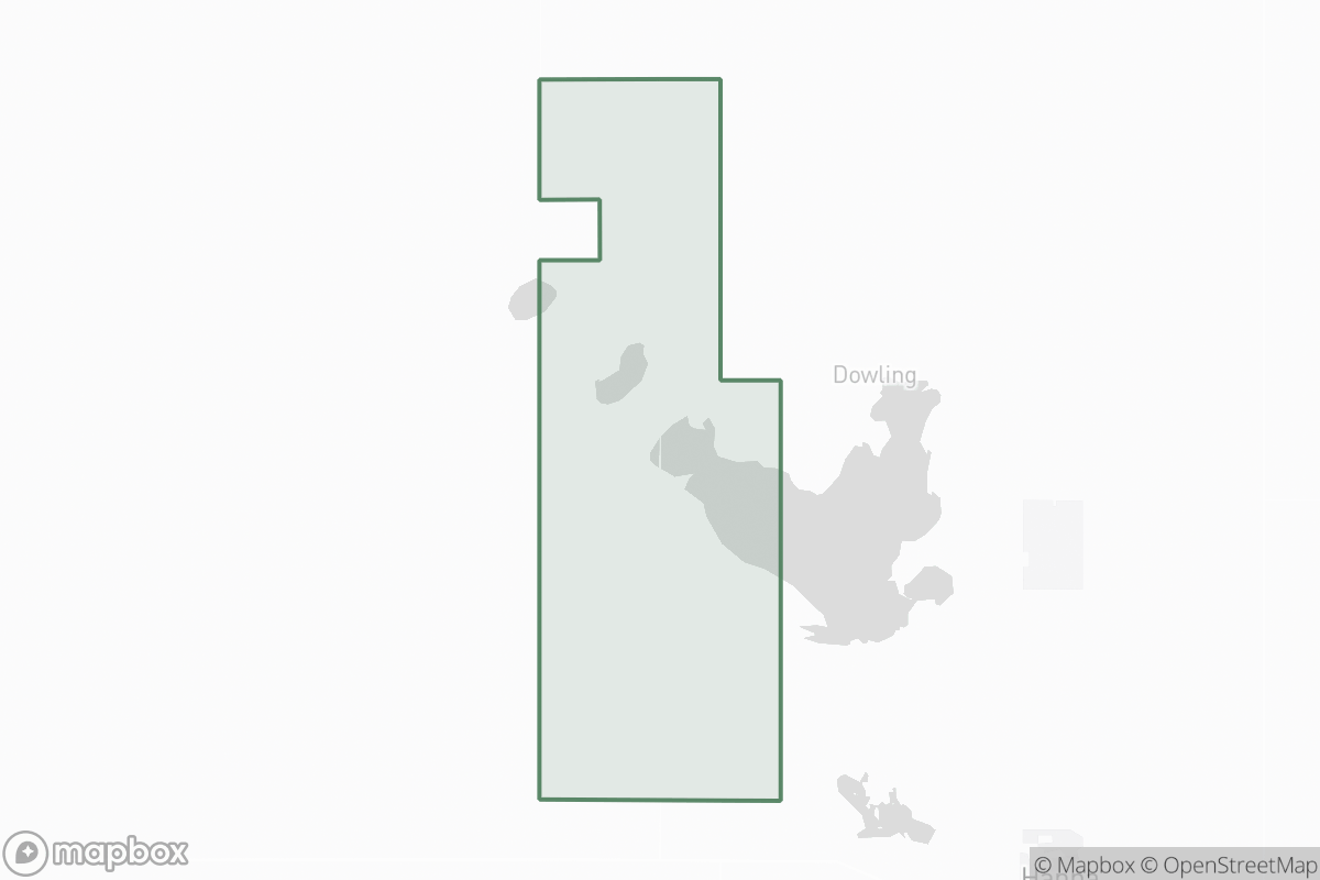 Map of Dowling Lake Field