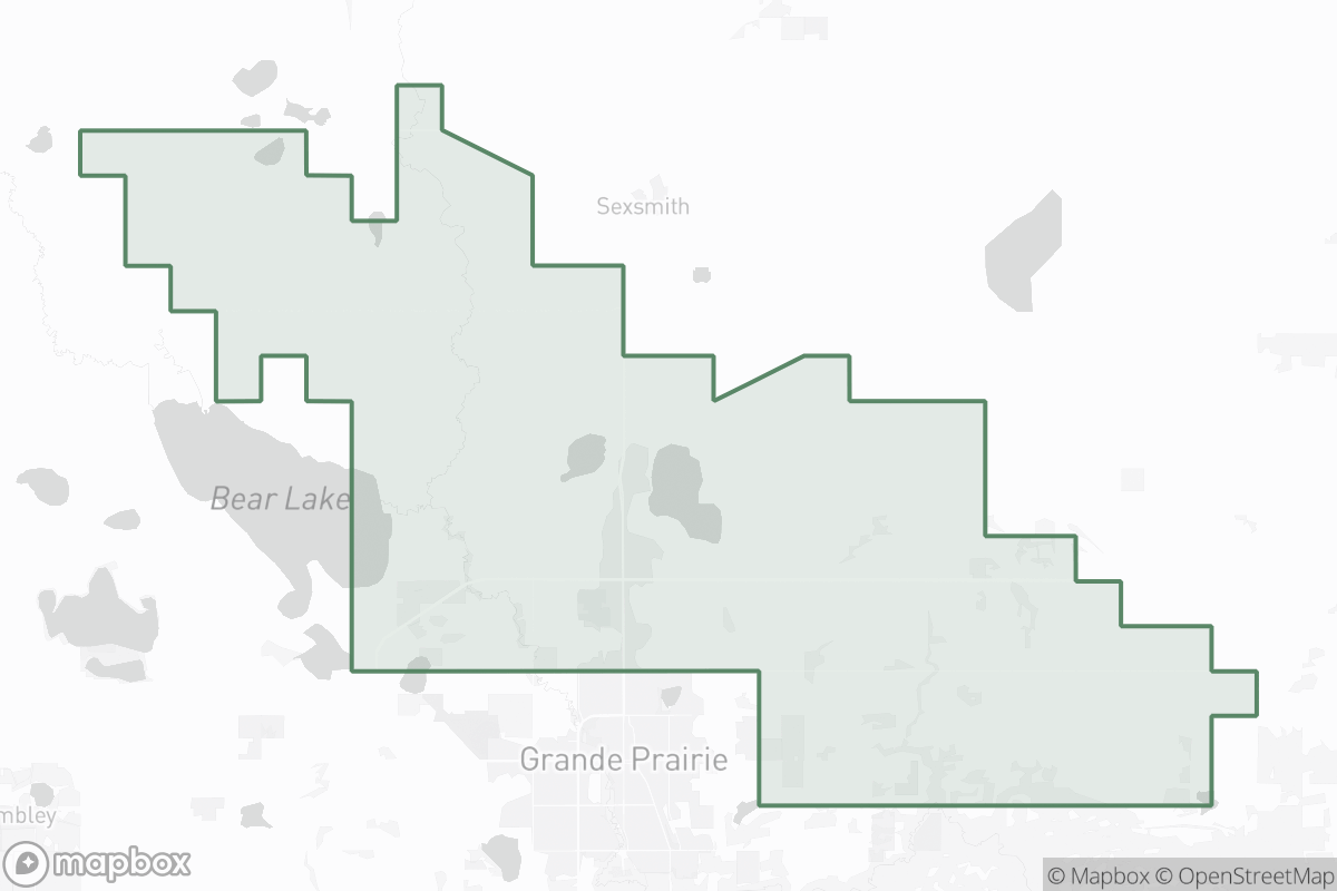 Map of Grande Prairie Field