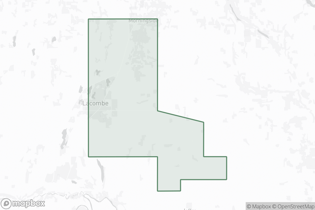 Map of Lacombe Field