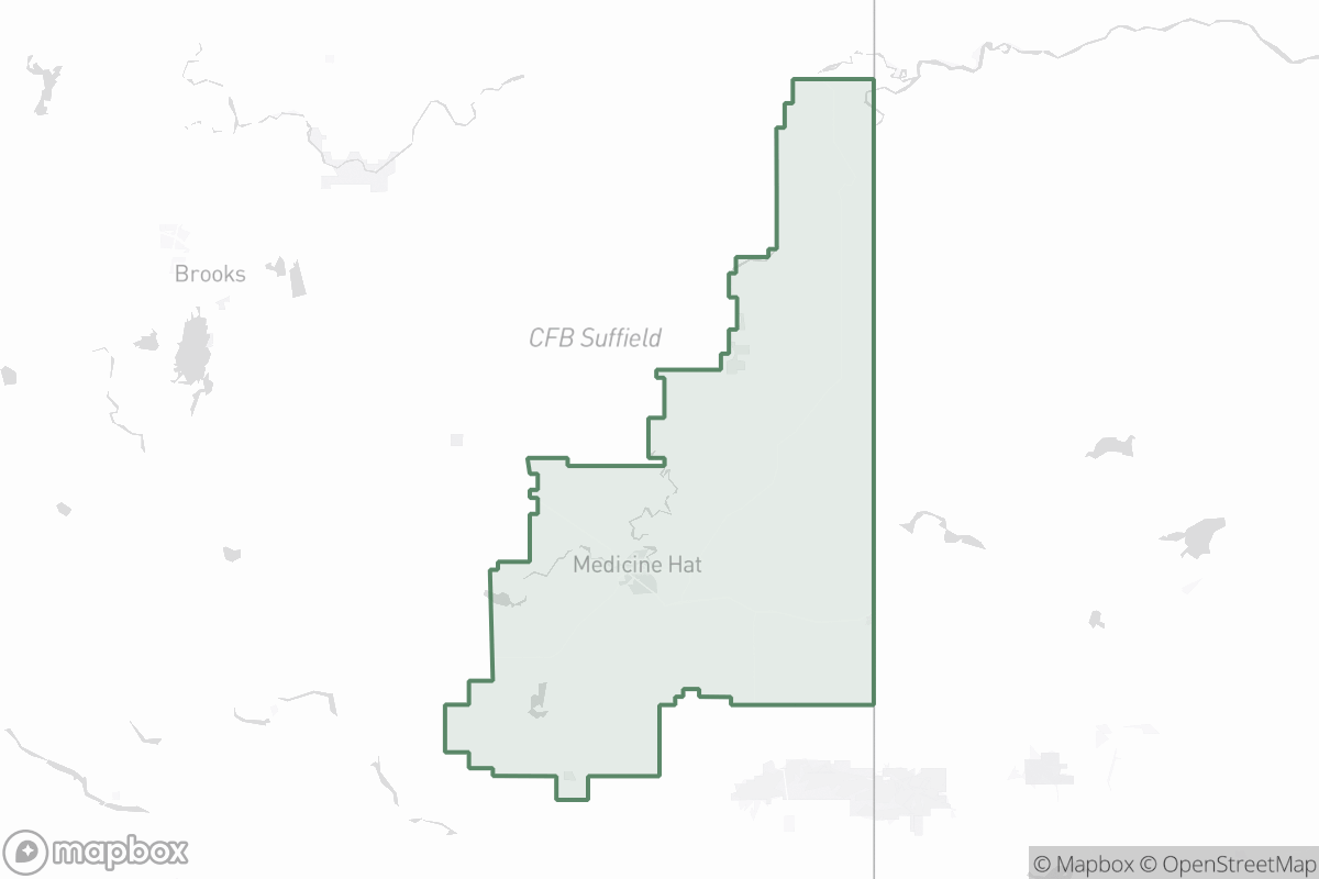 Map of Medicine Hat Field