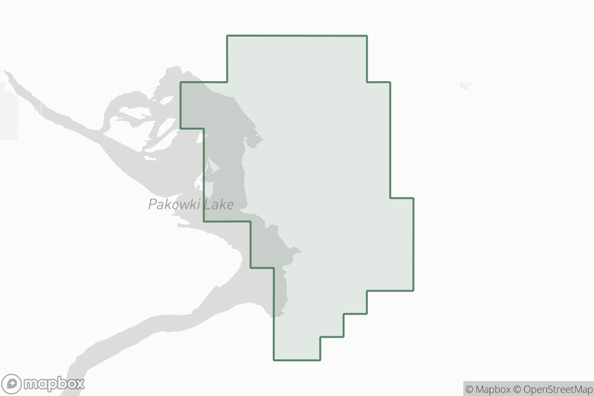 Map of Pakowki Lake Field