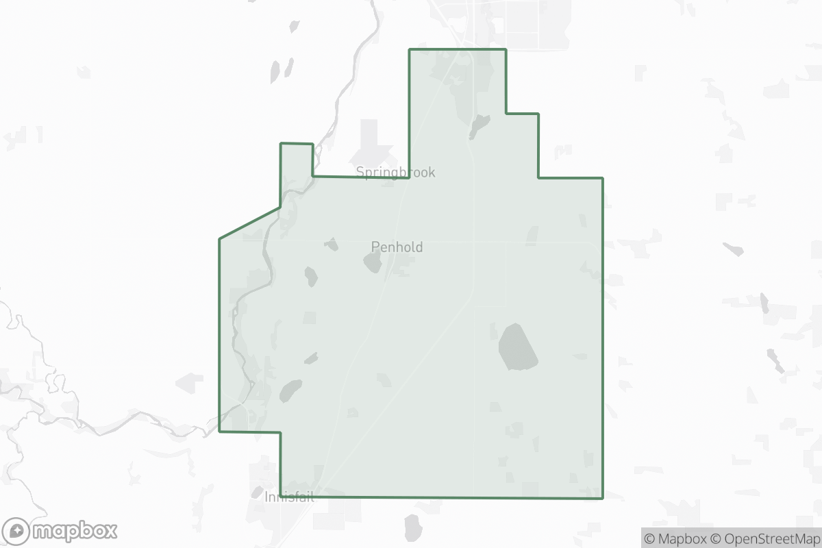 Map of Penhold Field
