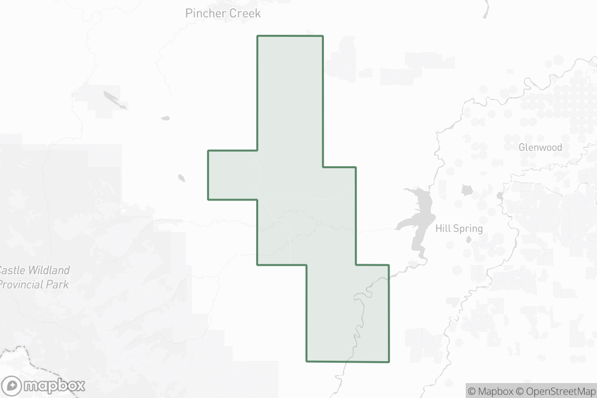 Map of Pincher Creek Field