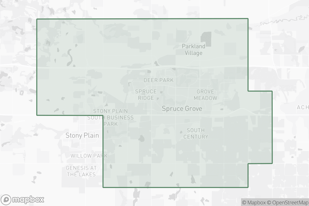Map of Spruce Grove Field
