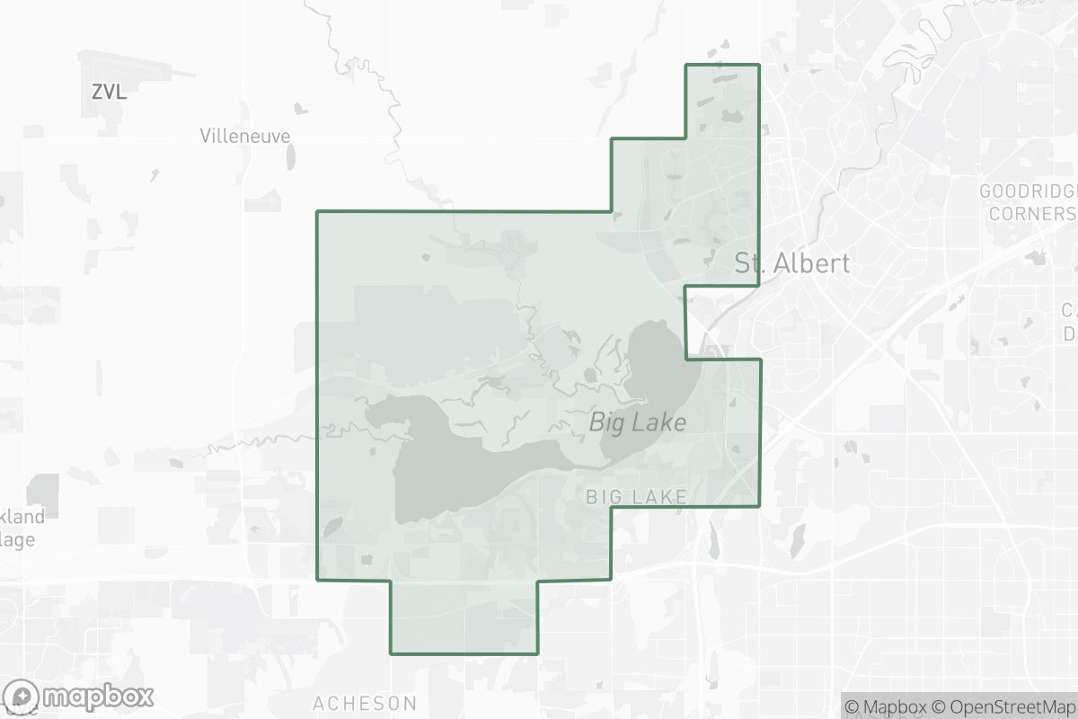 Map of St Albert-Big Lake Field