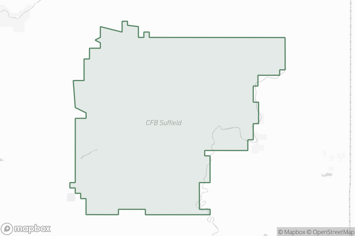 Map of Suffield Field