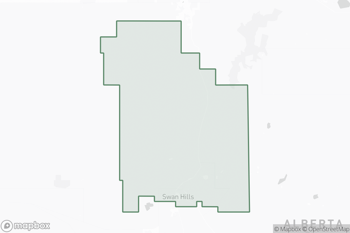 Map of Swan Hills Field