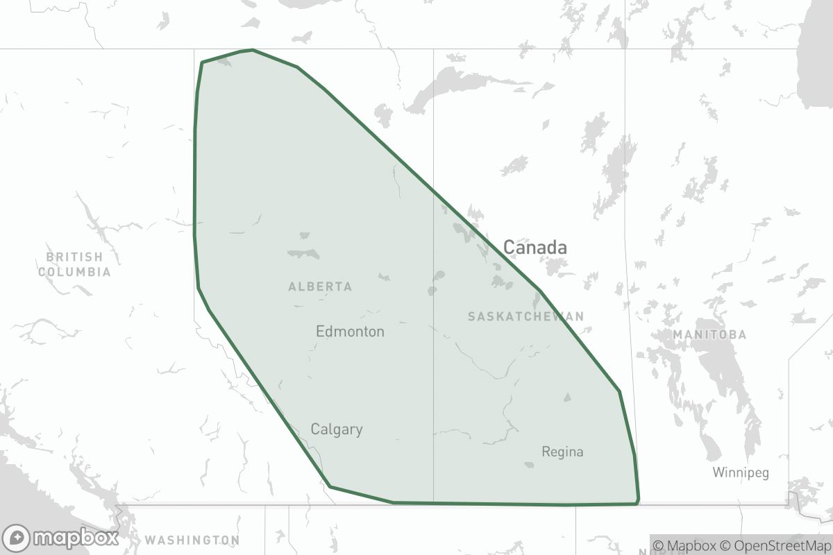 Boundary map of BP Canada Energy Group ULC