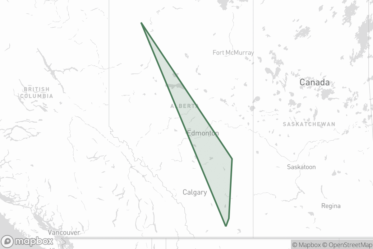 Map of Canadian Quantum Energy Corporation