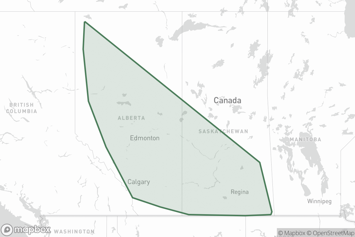 Map of Canadian Reserve Oil And Gas Ltd.