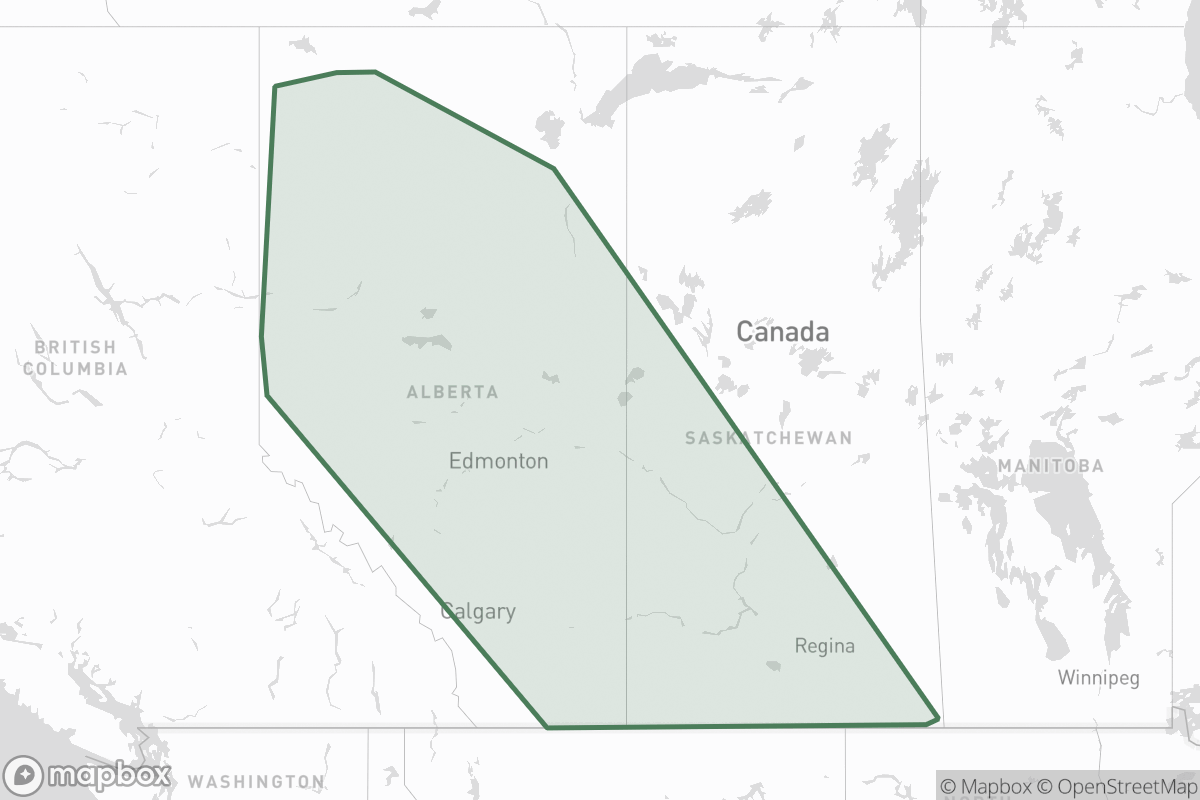 Map of Chevron Canada Properties Limited