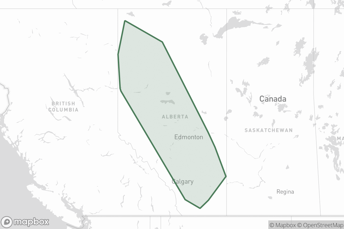 Map of ConocoPhillips Canada Operations ULC