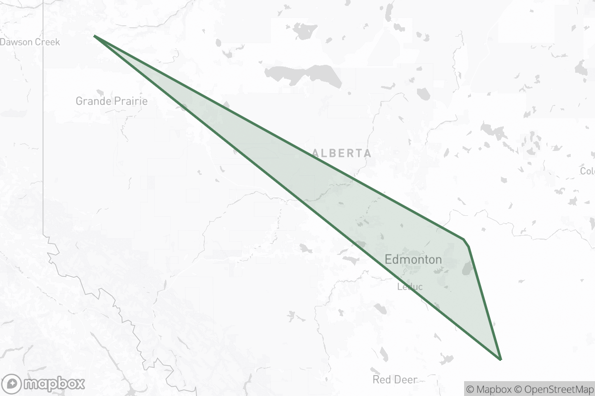 Map of Deltawest Energy Ltd.