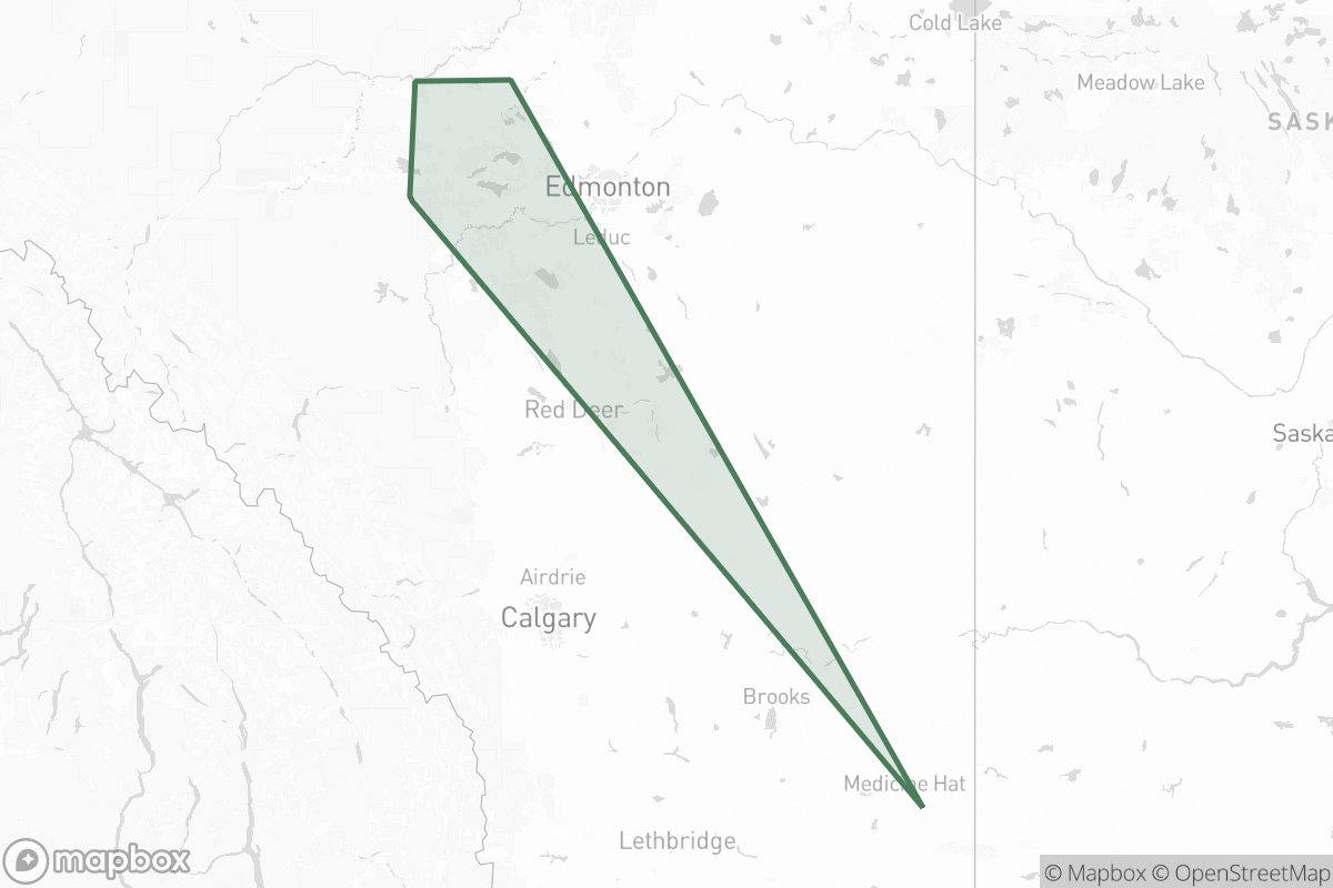 Map of Desmarais Energy Corporation