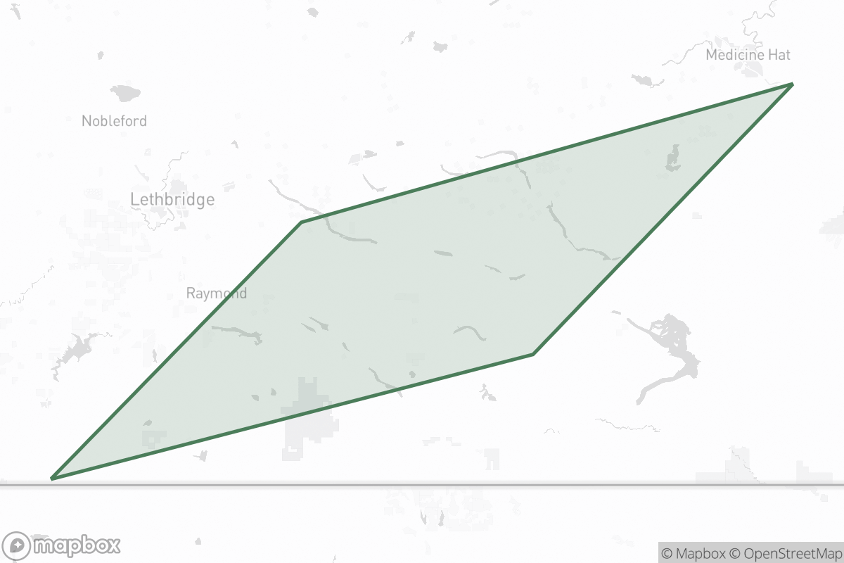 Map of Dominion Oil Company Limited