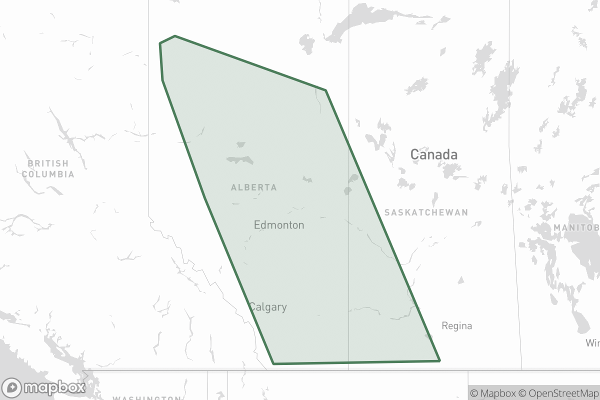 Map of ExxonMobil Canada Energy