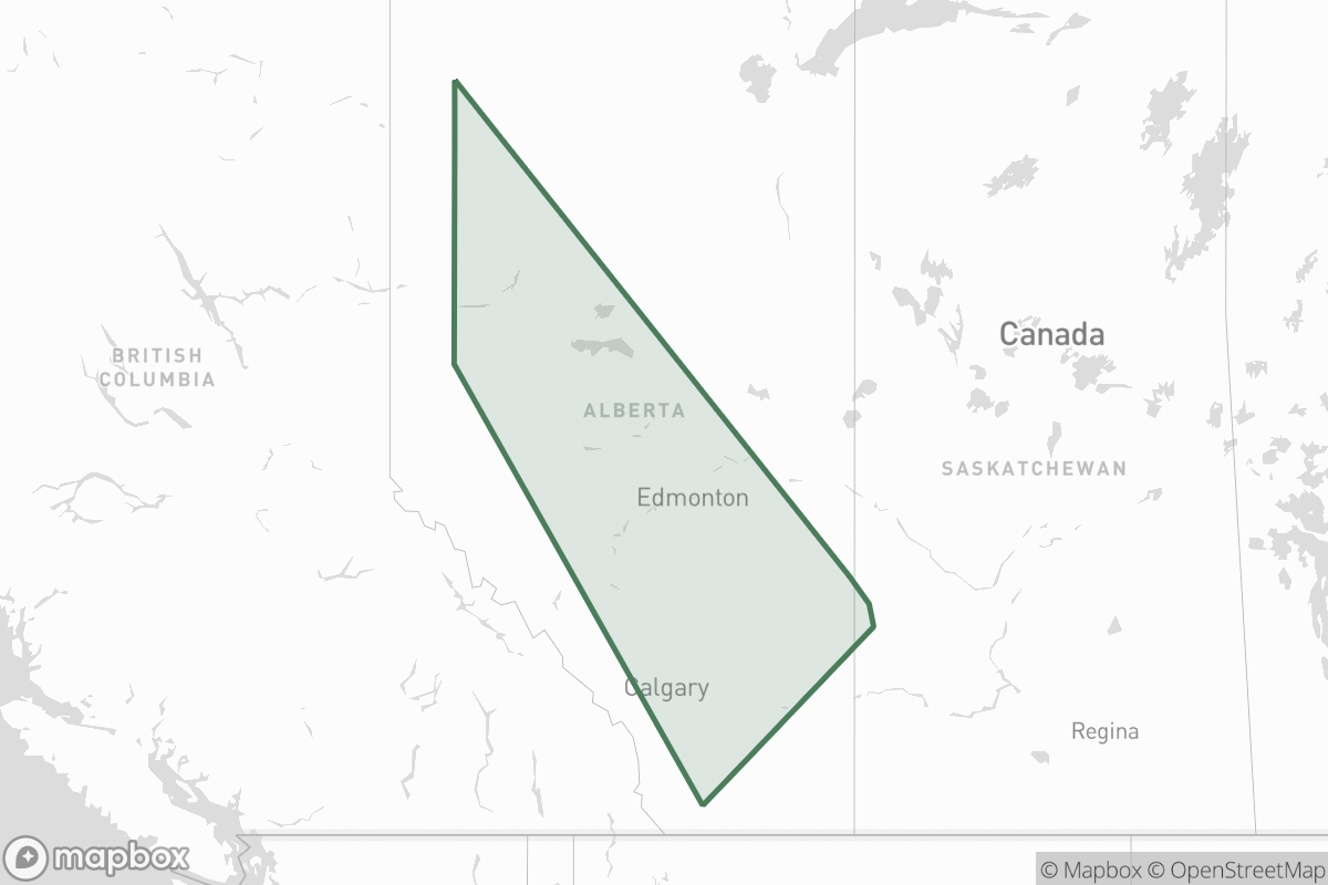 Map of Freehold Royalties Ltd.