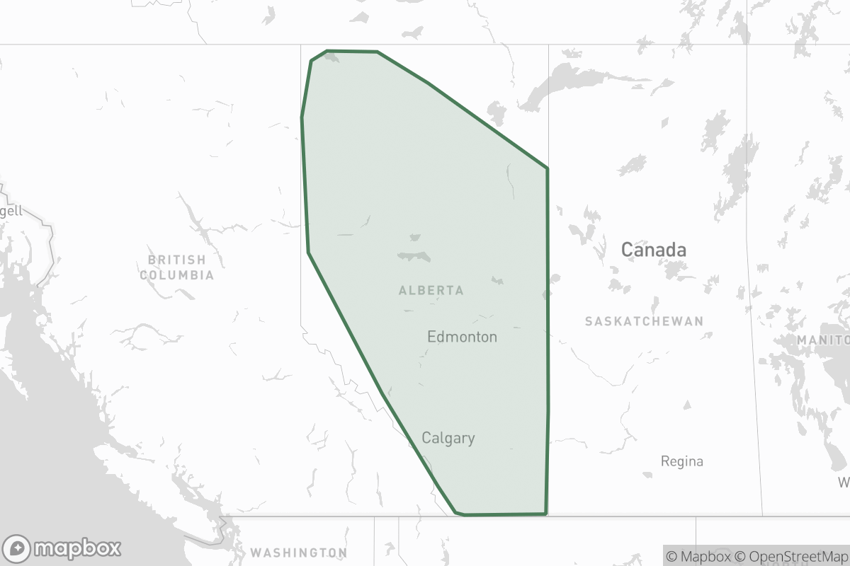 Boundary map of Gulf Canada Limited