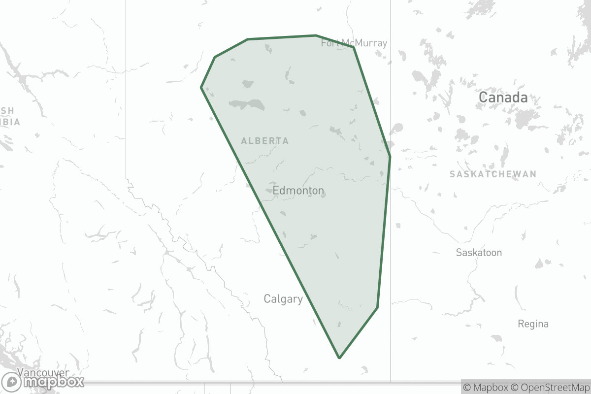 Map of Koch Oil Sands Operating ULC