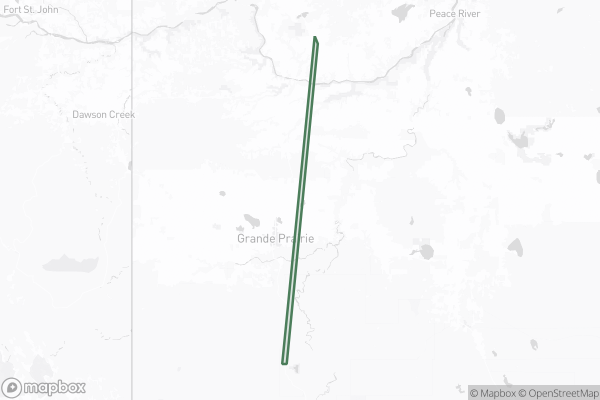 Map of Mojek Resources Inc.