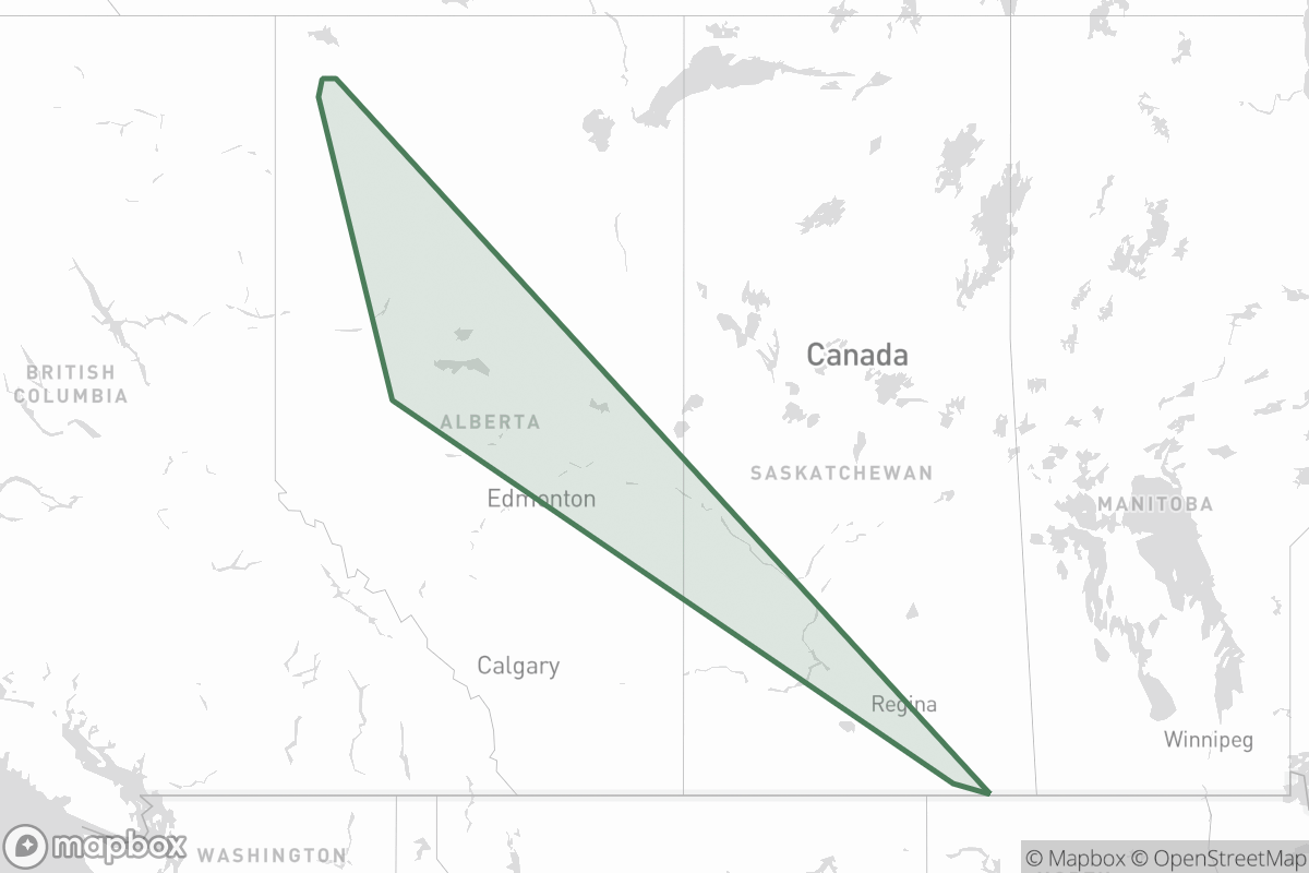 Map of Northern Badger Oil & Gas Limited
