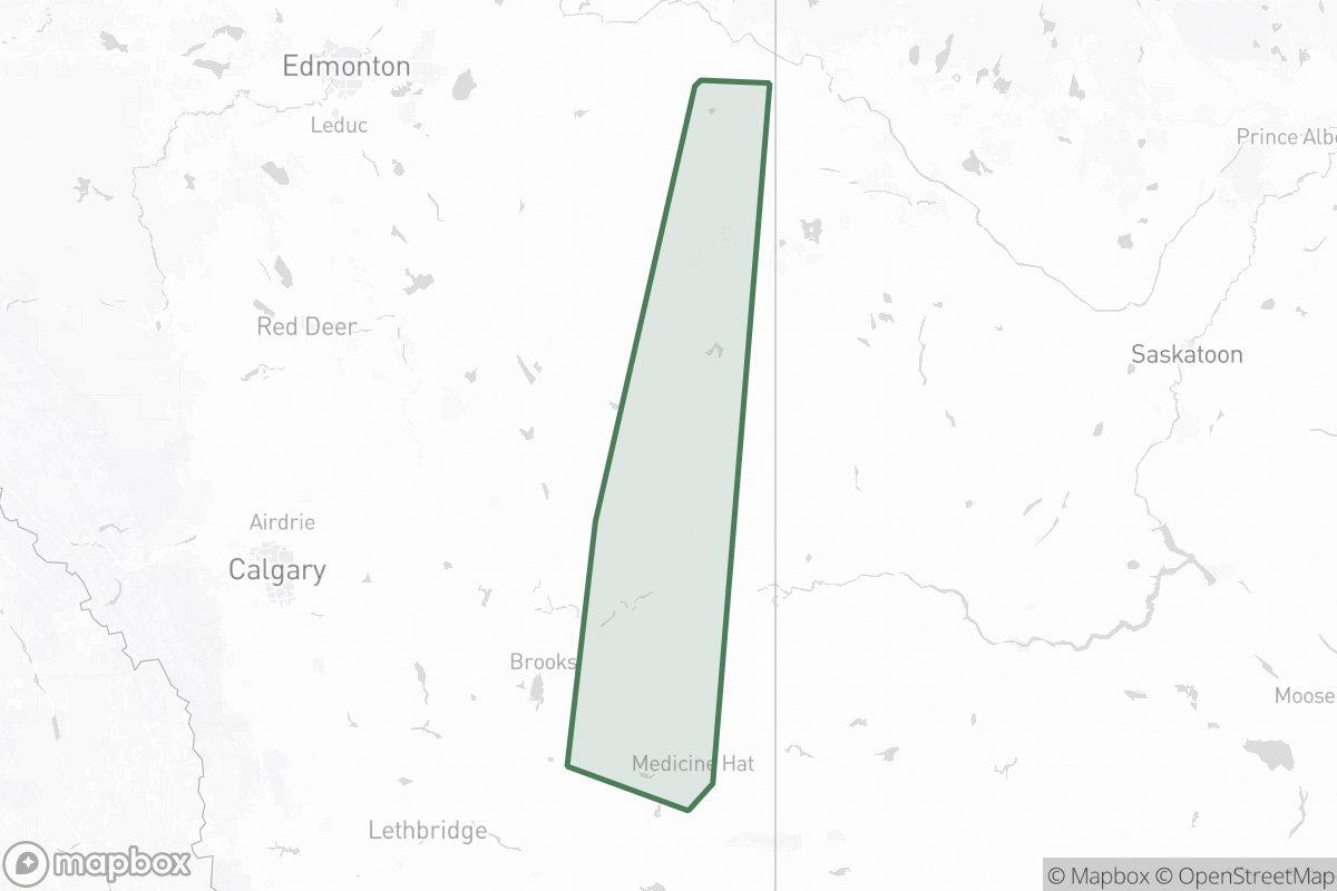 Map of Pawnee Petroleums Ltd.