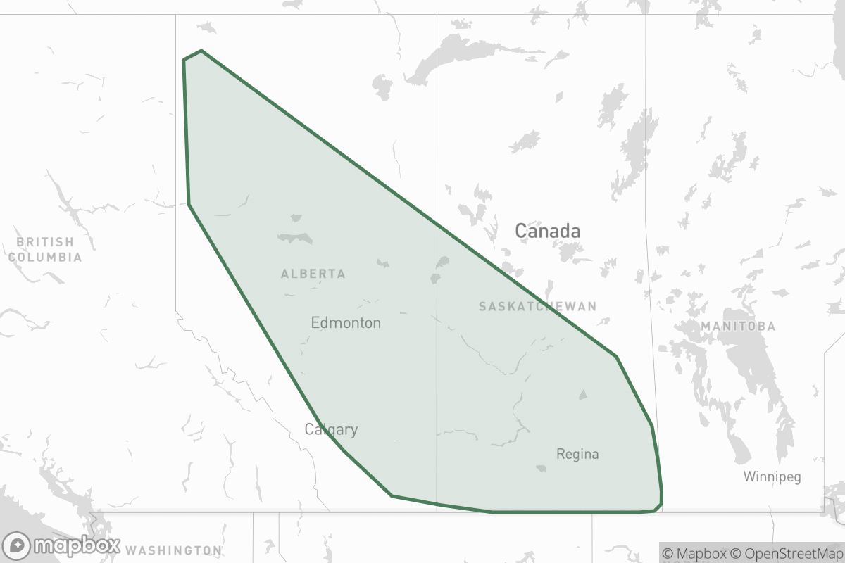 Map of Saturn Oil & Gas Inc.
