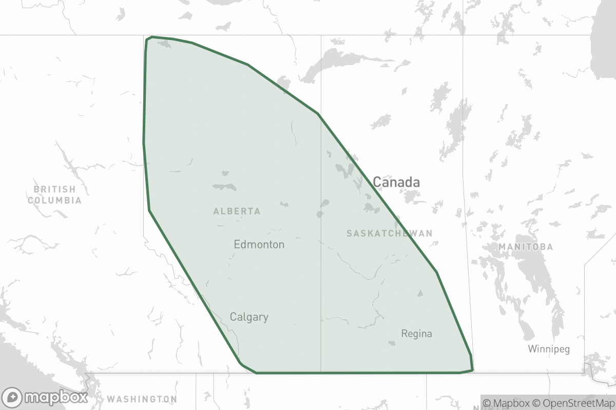 Boundary map of Shell Canada Limited