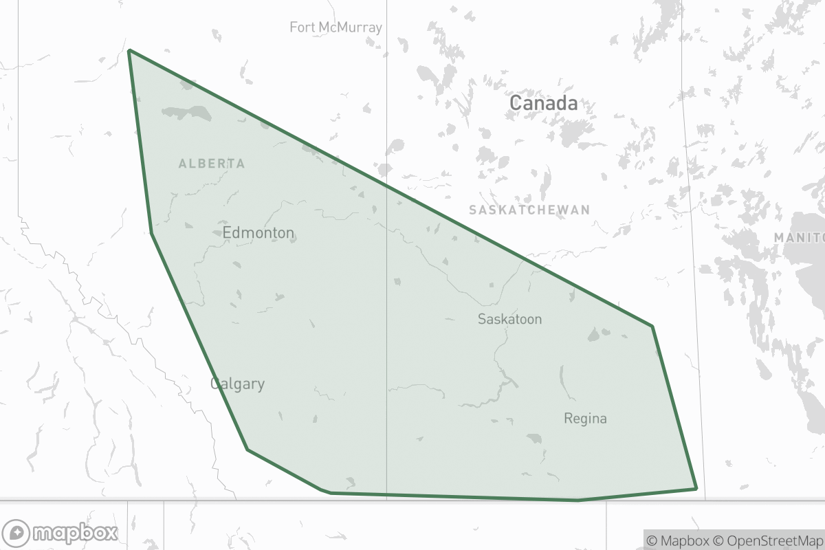 Boundary map of Spartan Delta Corp.