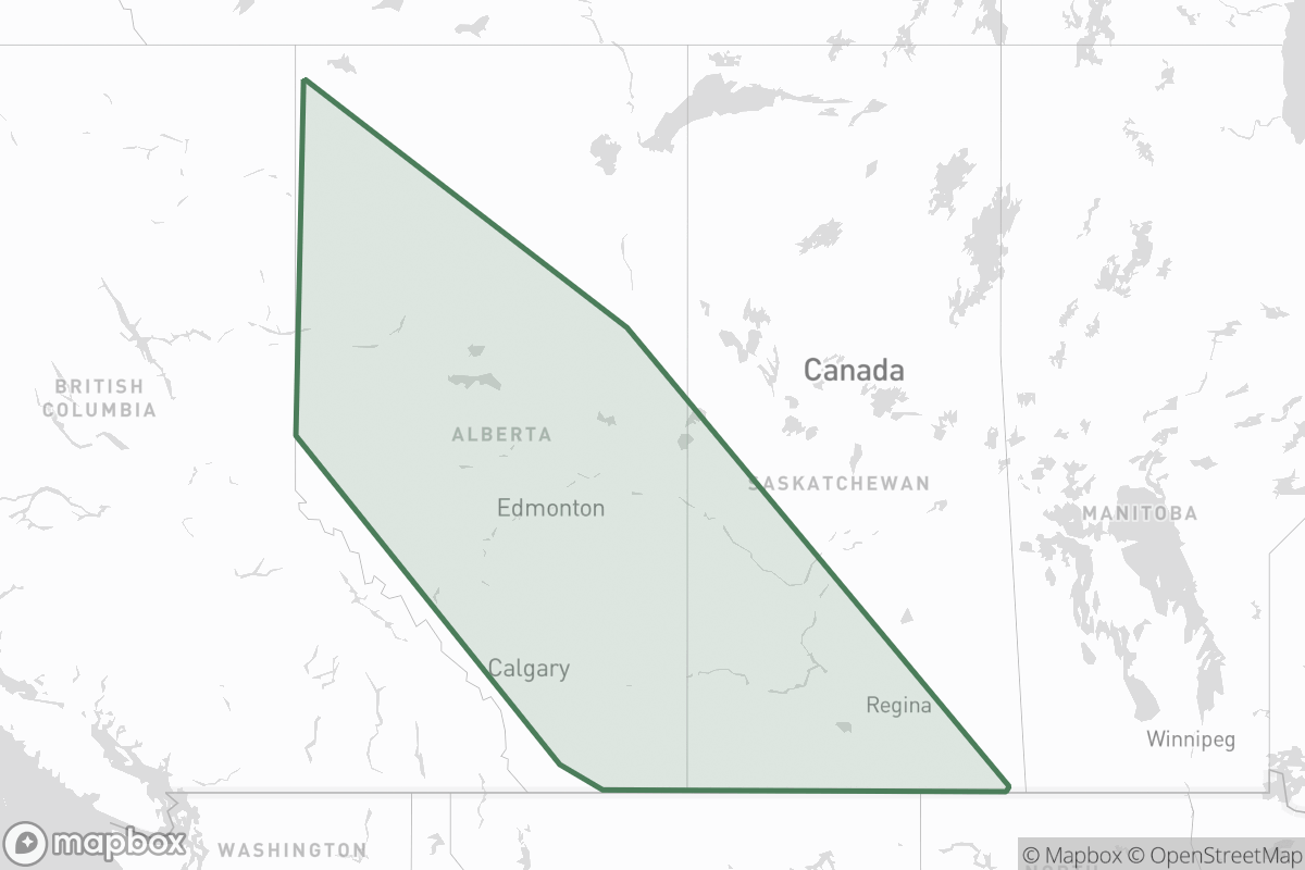 Map of Tourmaline Oil Corp.