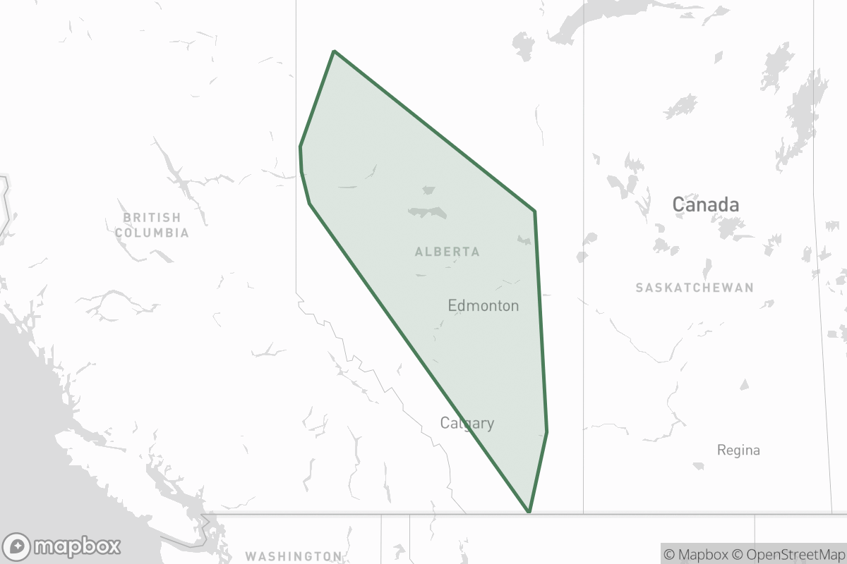 Map of Wainoco Oil & Gas Limited