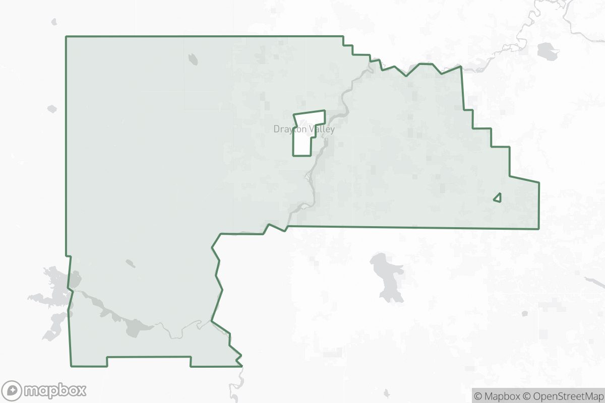 Map of Brazeau County