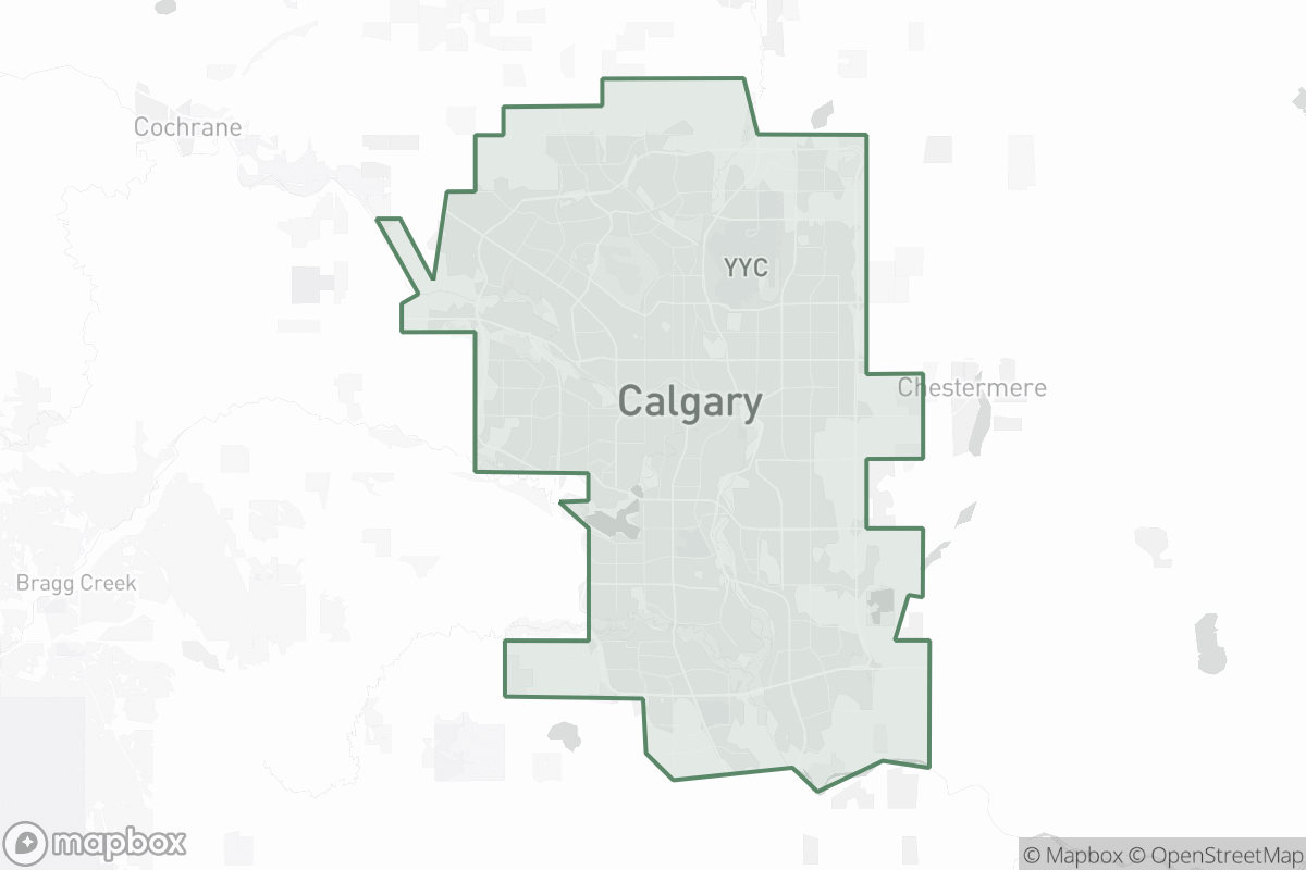 Map of Calgary