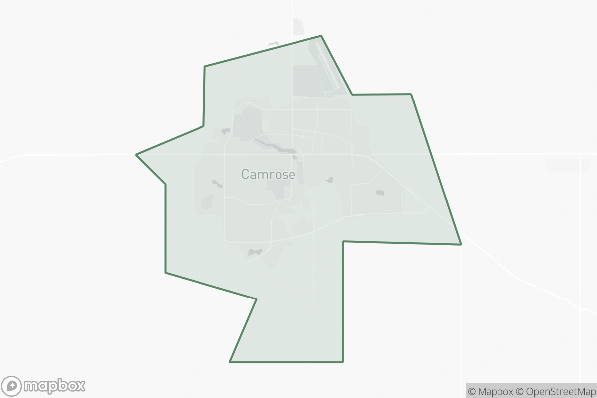 Map of Camrose