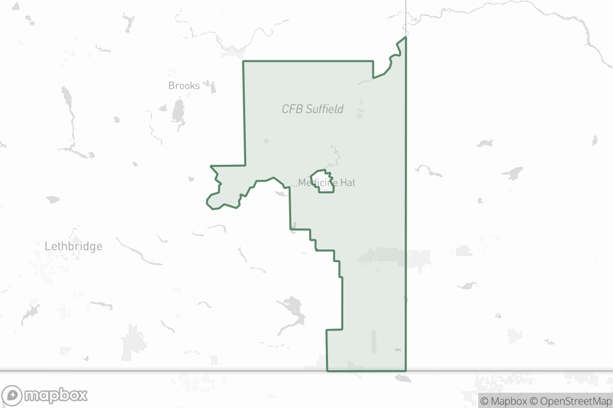 Map of Cypress County