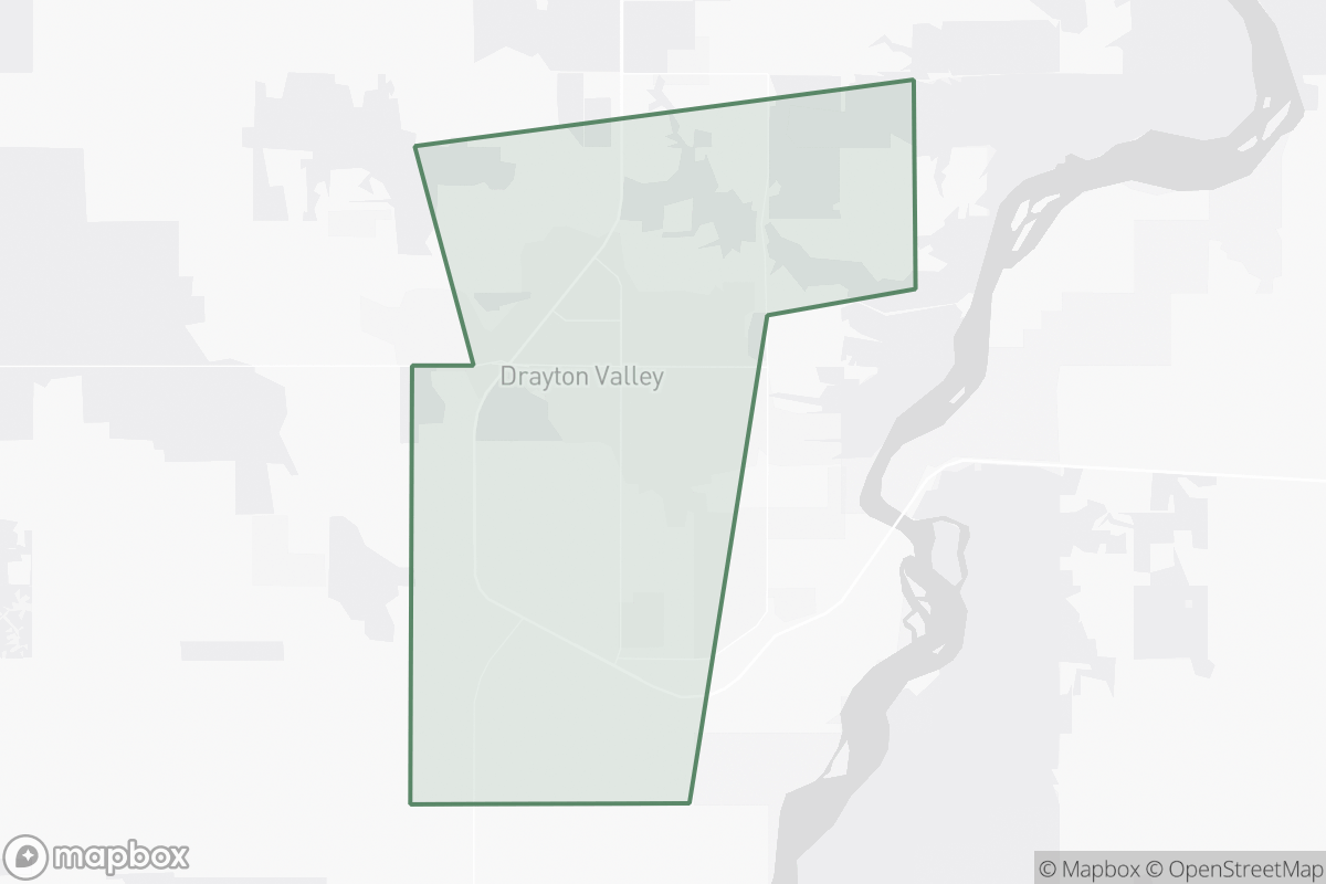 Map of Drayton Valley