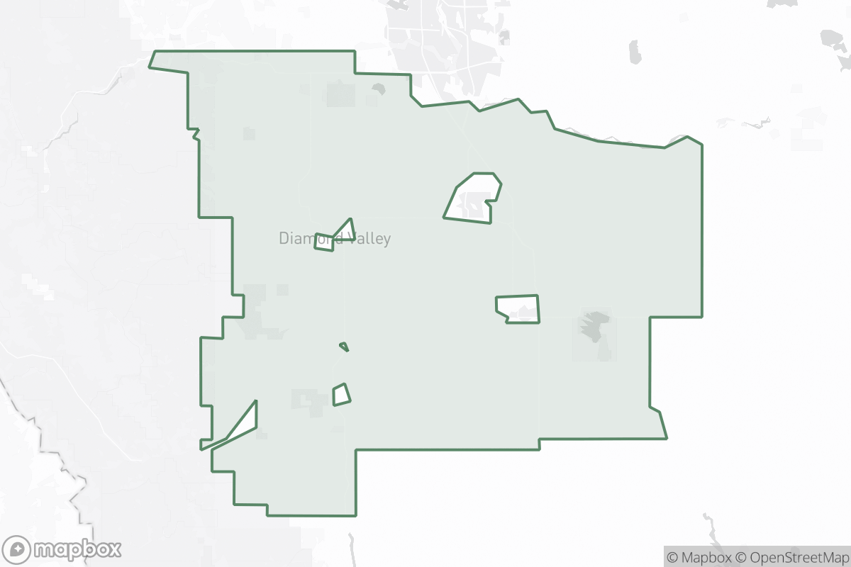 Map of Foothills County