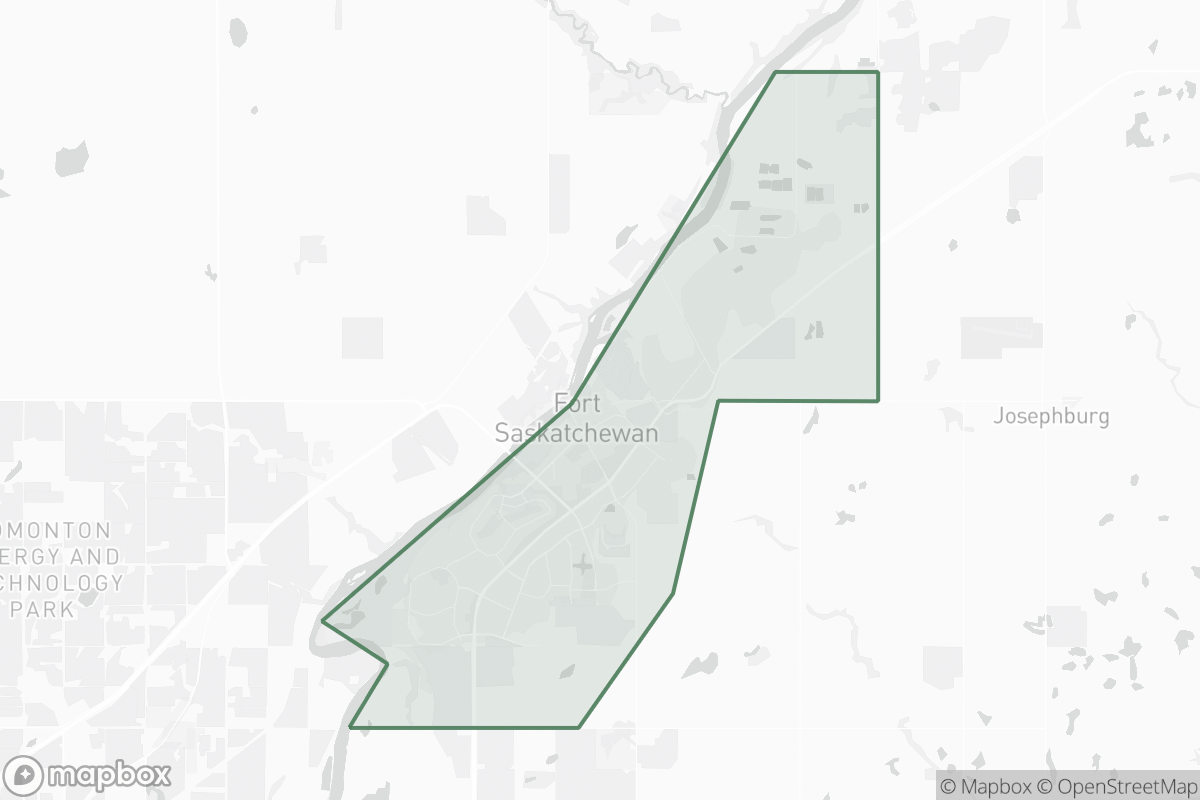 Map of Fort Saskatchewan