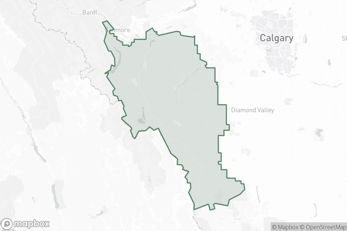 Map of Kananaskis