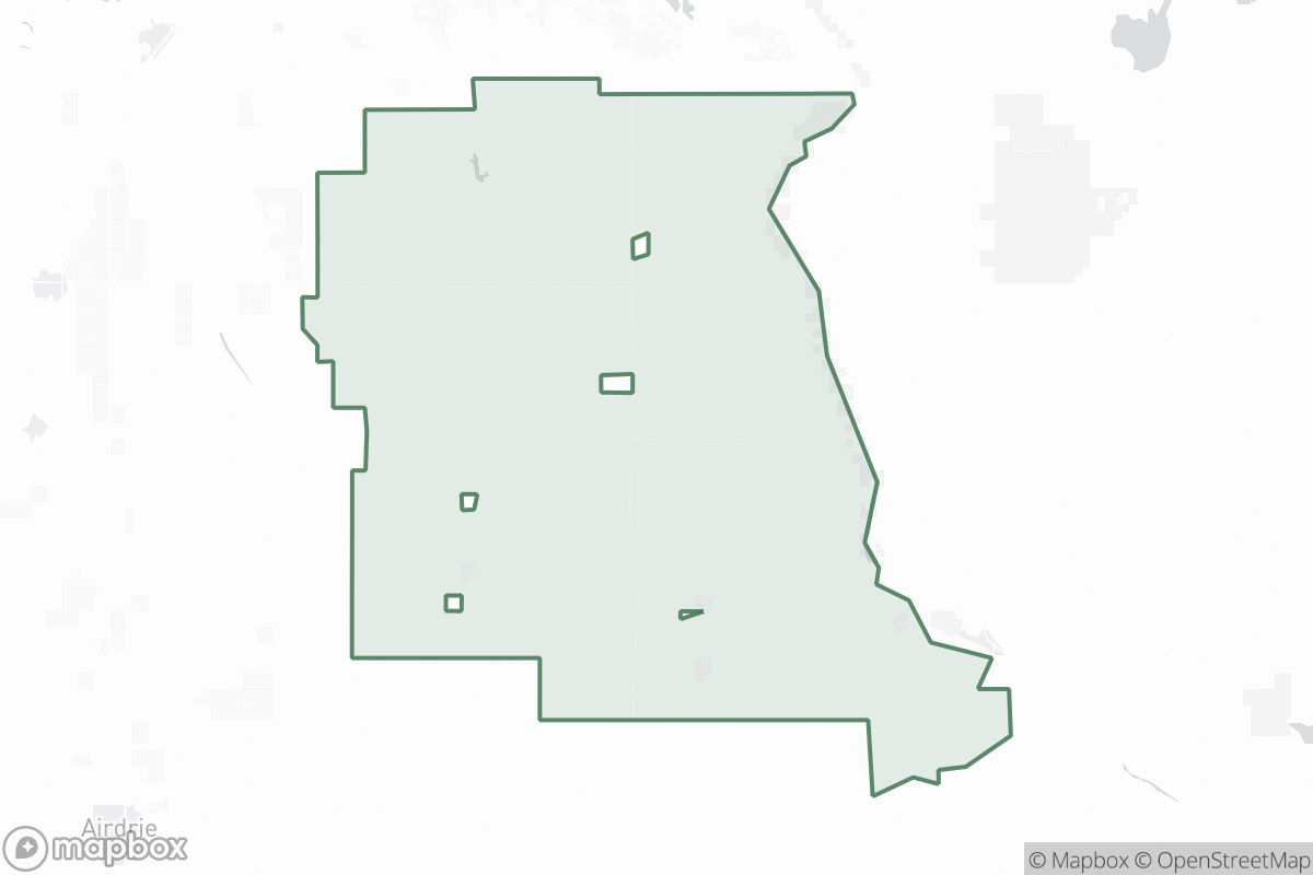 Map of Kneehill County