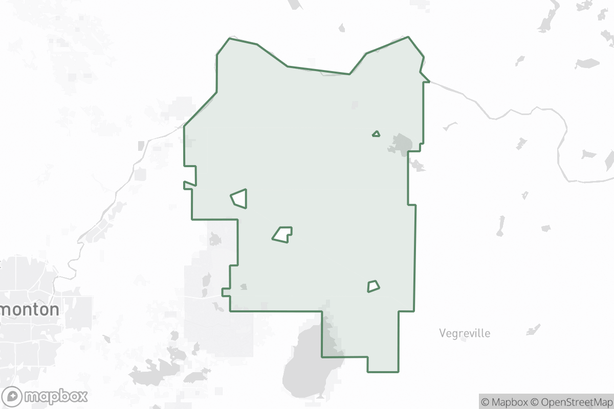 Map of Lamont County