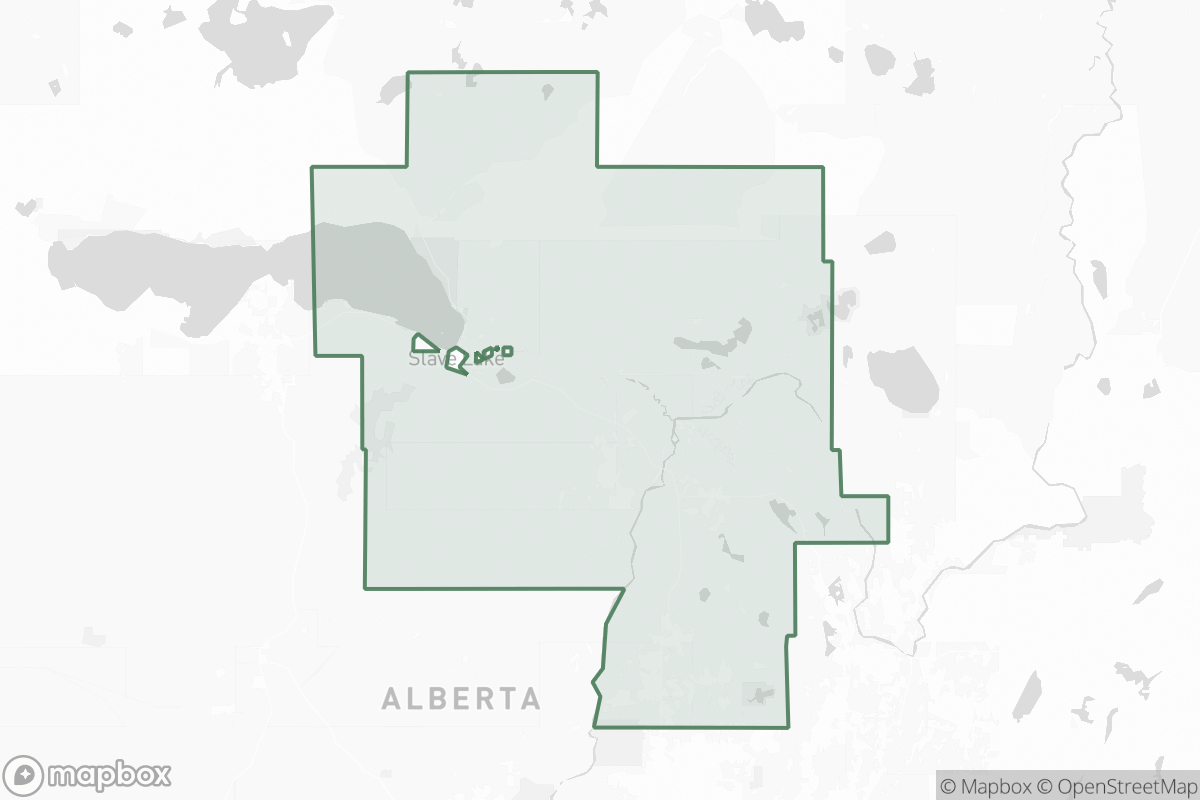 Map of Lesser Slave River No. 124
