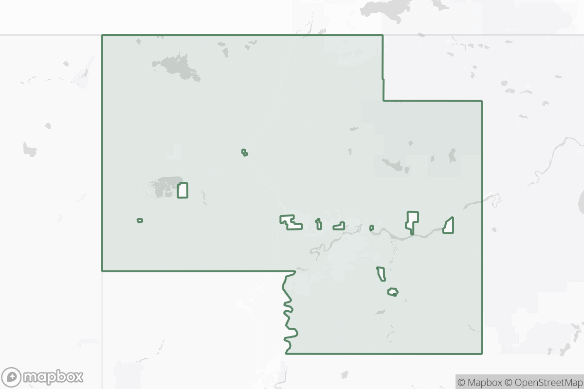Map of Mackenzie County